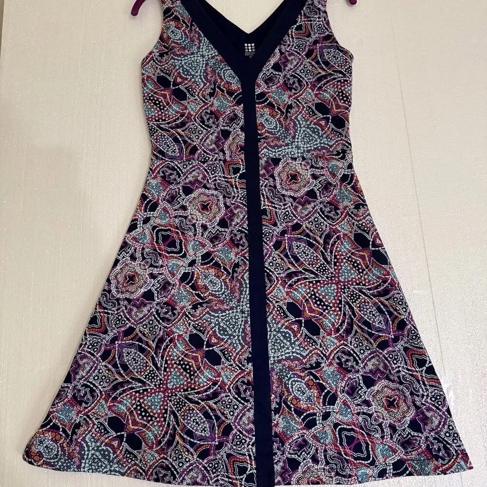 Title‎ Nine Dress S  Golf Athleisure Blue/Purple Paisley Stretch Pickleball - Picture 11 of 12